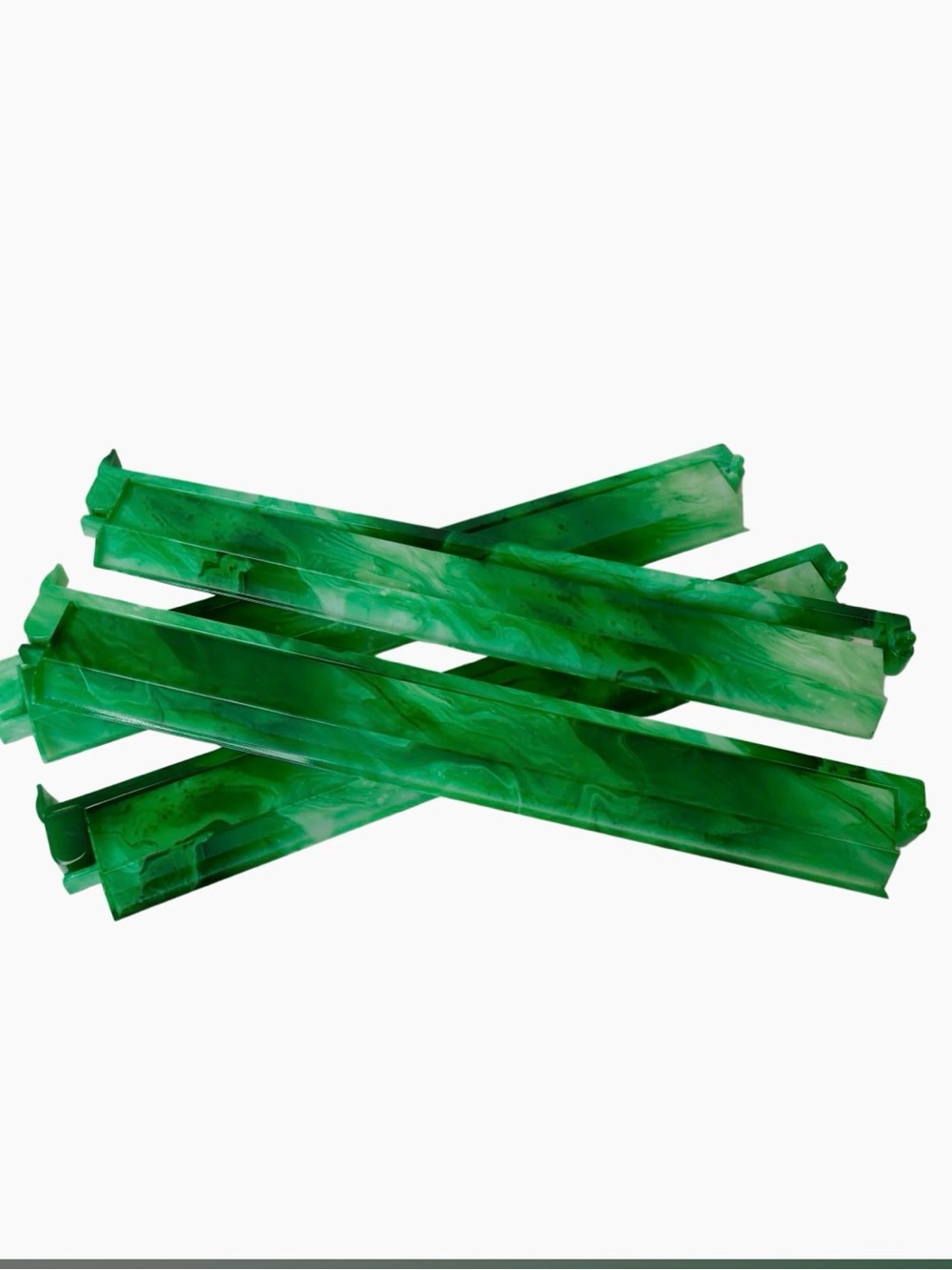 Mahjong Green Acrylic Racks & Pushers - Picture 3 of 4